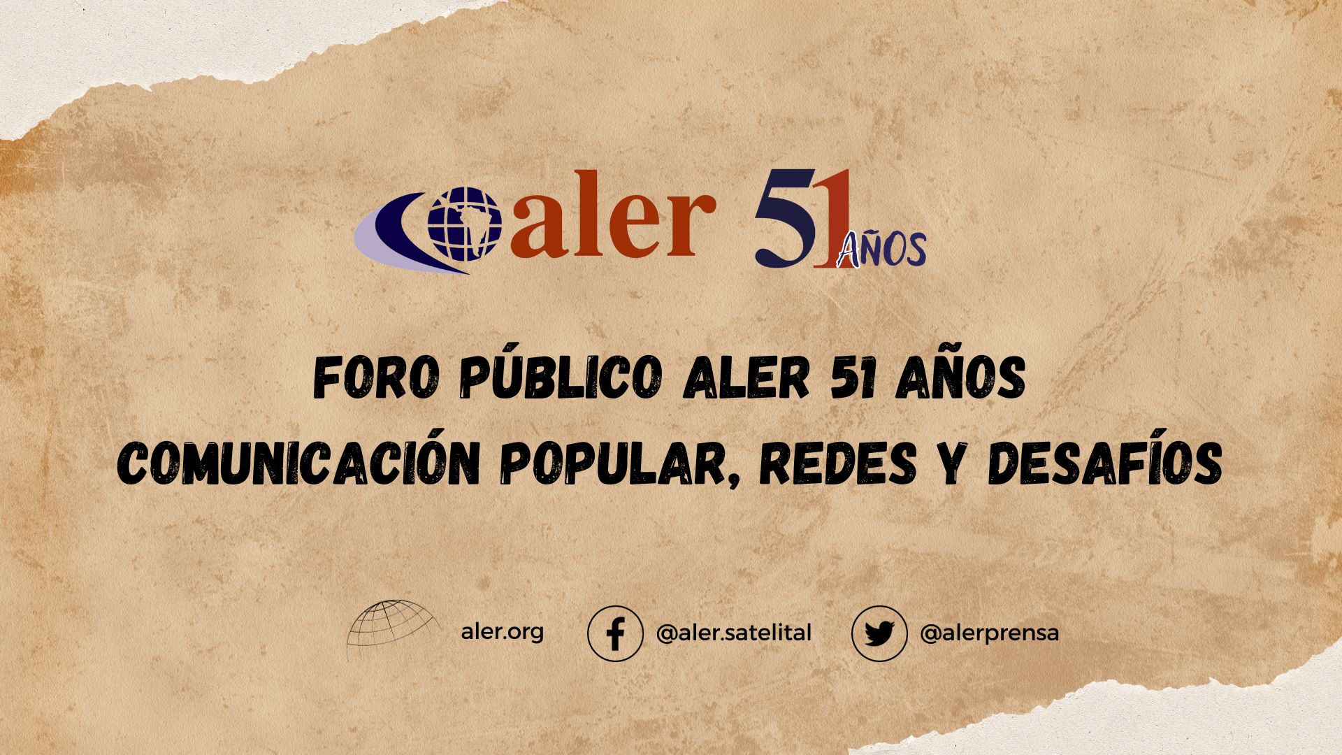 Foro público ALER 51 años: Comunicación popular, redes y desafíos