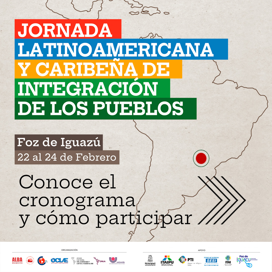 Inicia la Jornada Latinoamericana y Caribeña de Integración de los Pueblos en Brasil