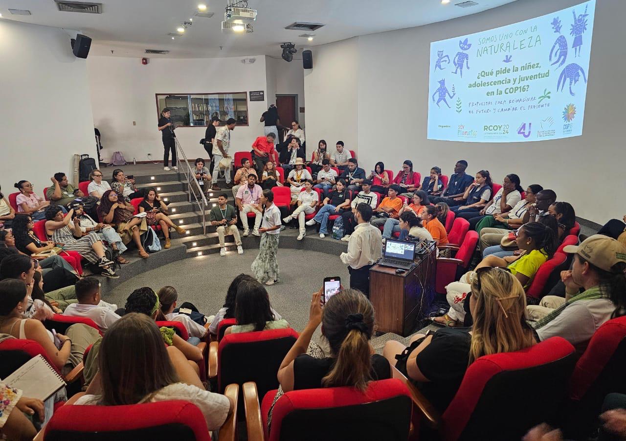 Las juventudes alzaron su voz  en la COP 16 