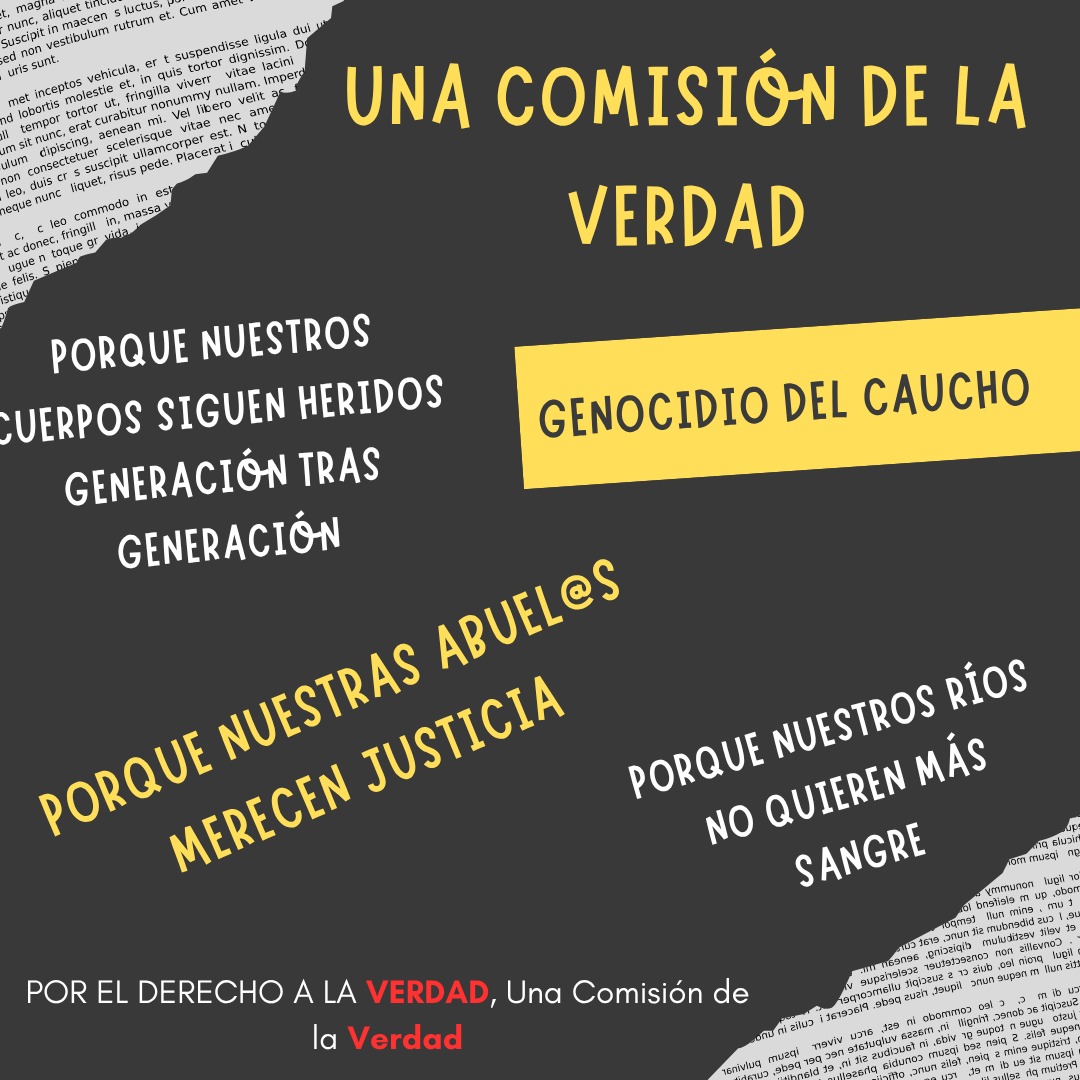 Loreto: jóvenes indígenas presentan demanda judicial contra el Estado peruano para exigir una comisión de la verdad que investigue los crímenes de la ‘época del caucho’