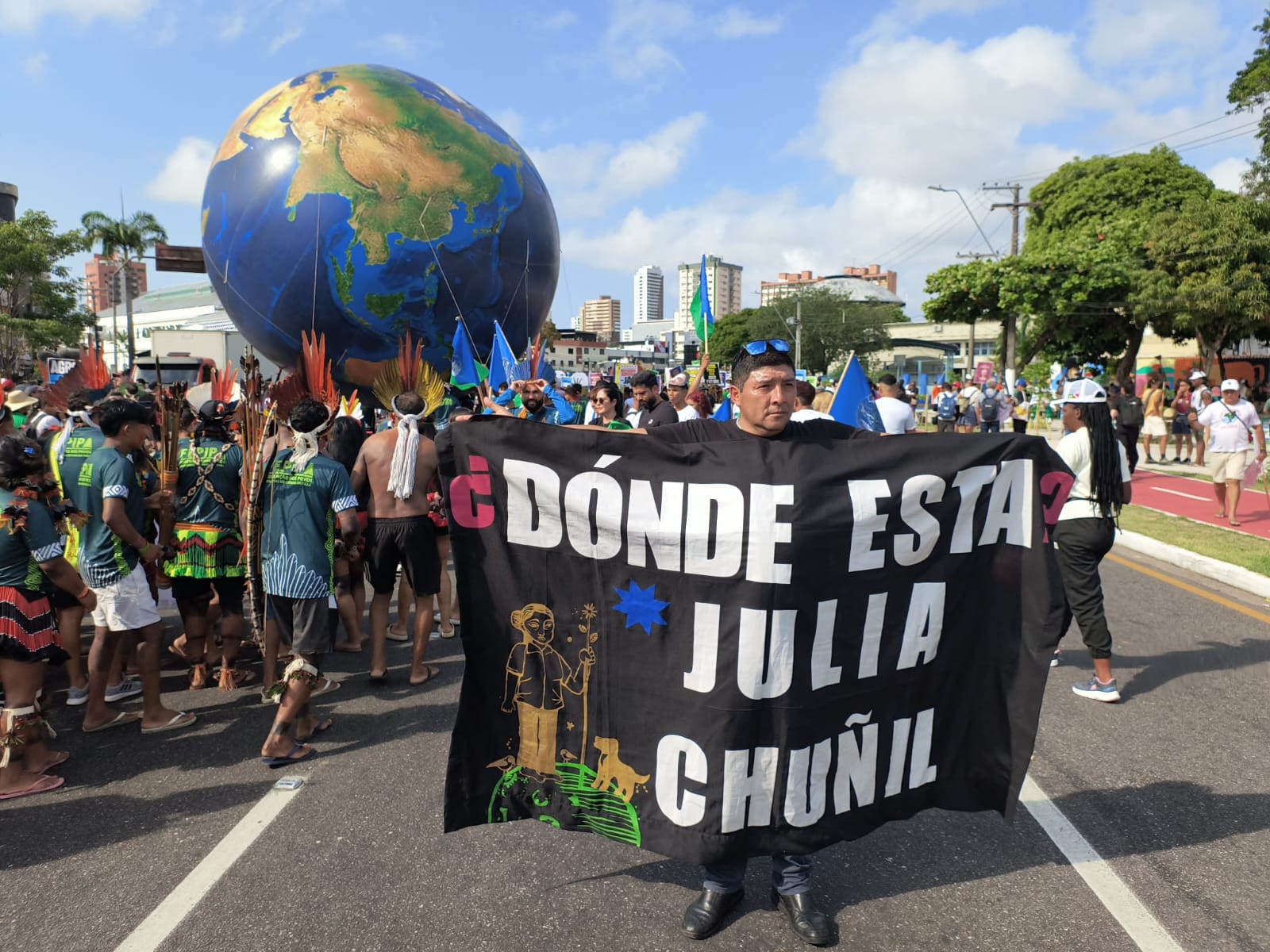 Solidaridad internacional: Hijo de Julia Chuñil e hija de Berta Cáceres exigen verdad y justicia