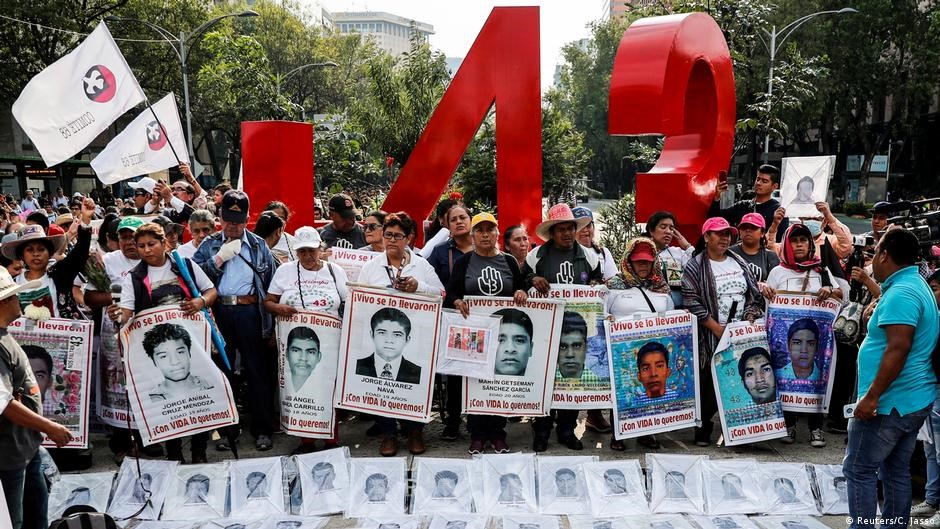 México: Movilización a 7 años de la desaparición de los 43 normalistas de Ayotzinapa