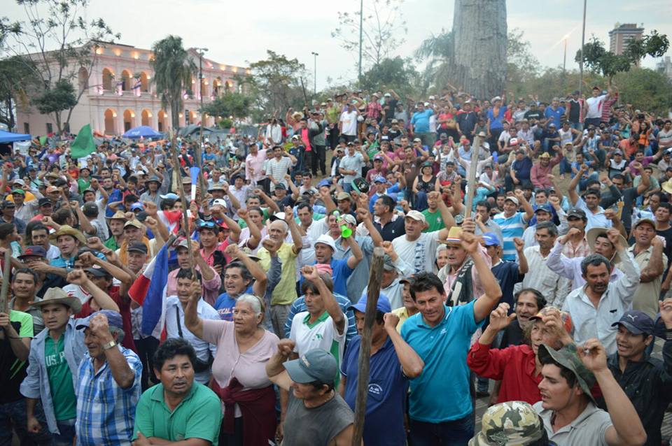 En Paraguay los movimientos campesinos se mantienen en pie de lucha.