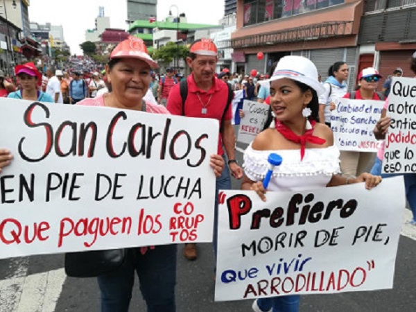 Costa Rica: Por segunda semana se registran protestas contra reforma fiscal