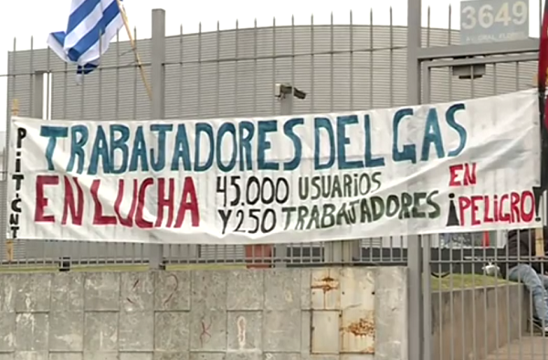Uruguay: Trabajadores de Montevideo Gas protestan contra represión de la empresa