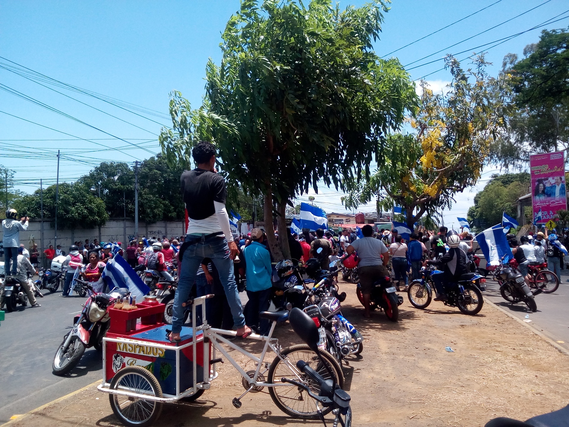 Policía nacional impidió manifestación pacífica en Nicaragua